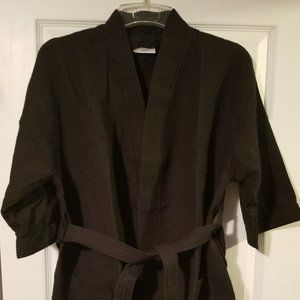 Women's Black Chakir Linen Robe - Business Overstock New & Unworn